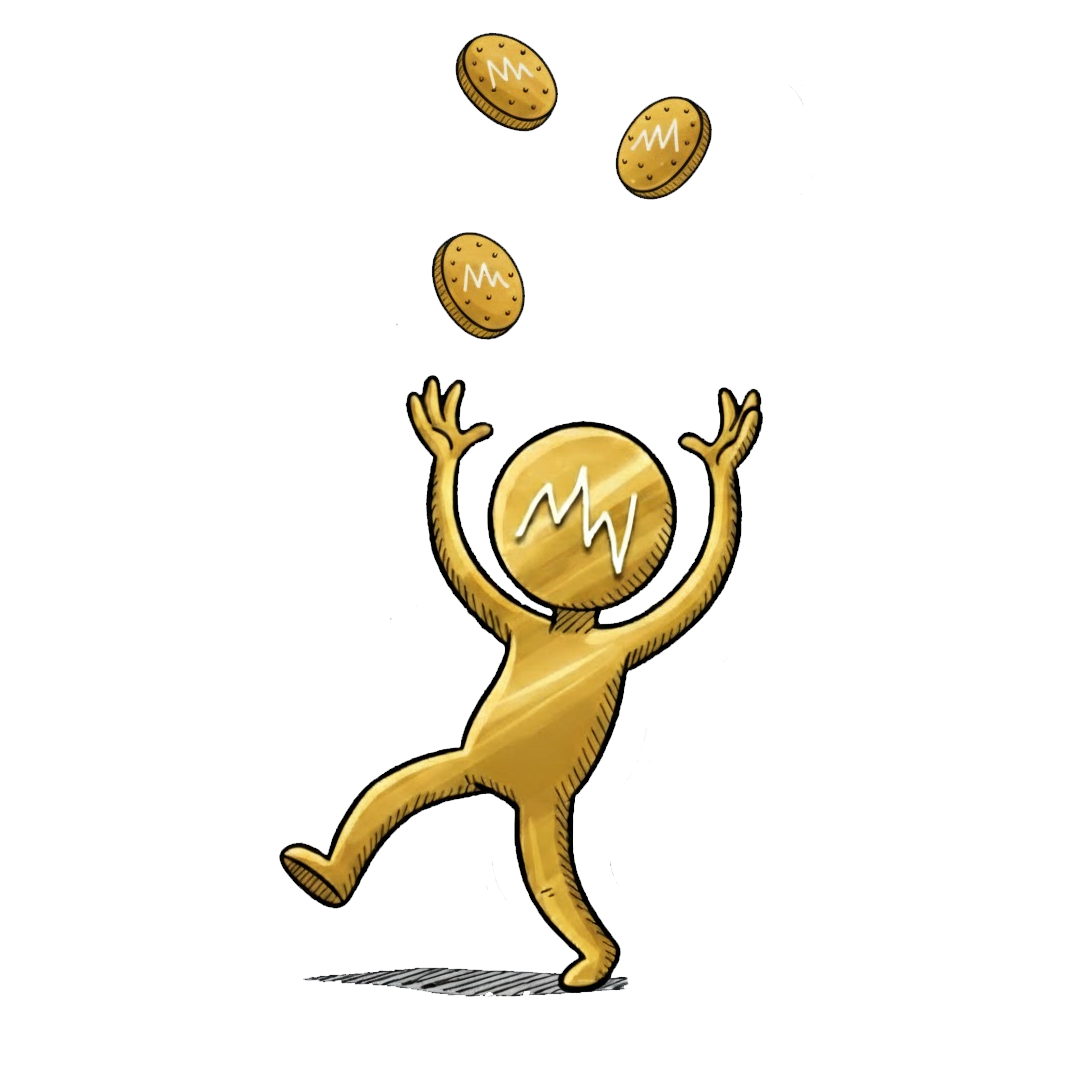 Golden Man USDUGC Coin Rain